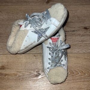 GOLDEN GOOSE Superstar Sabot Shearling Sneaker -Size 35